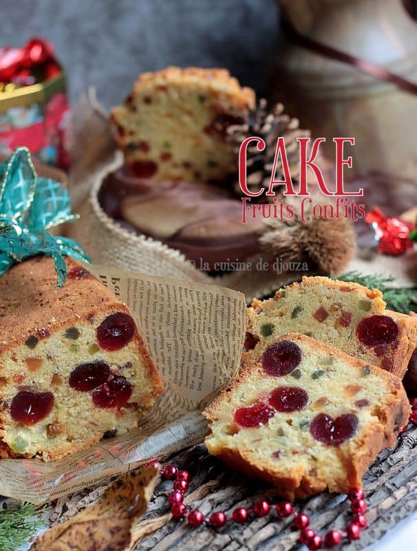 Cake à la macédoine de fruits confits