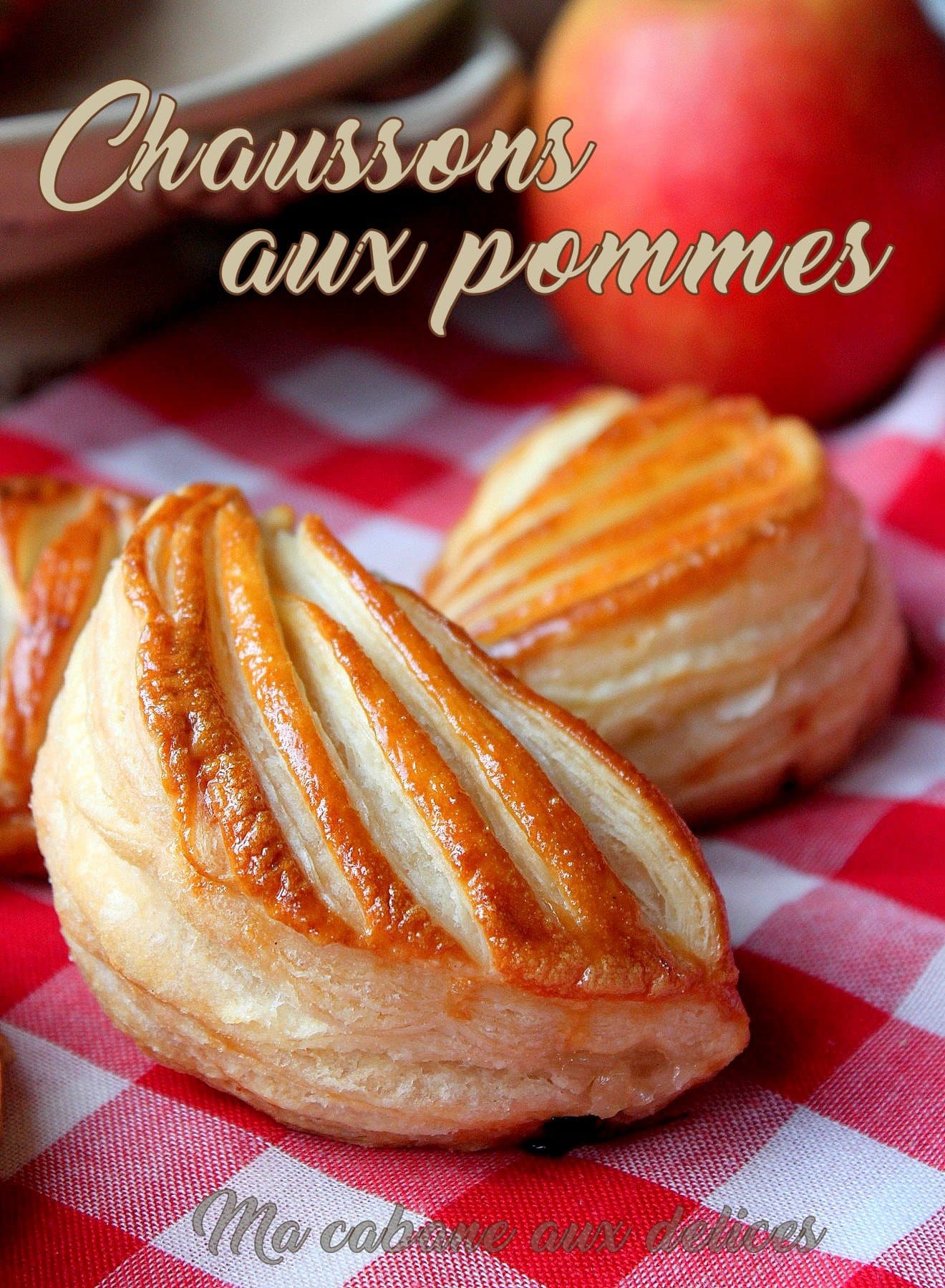 Chaussons aux pommes pate feuilletée