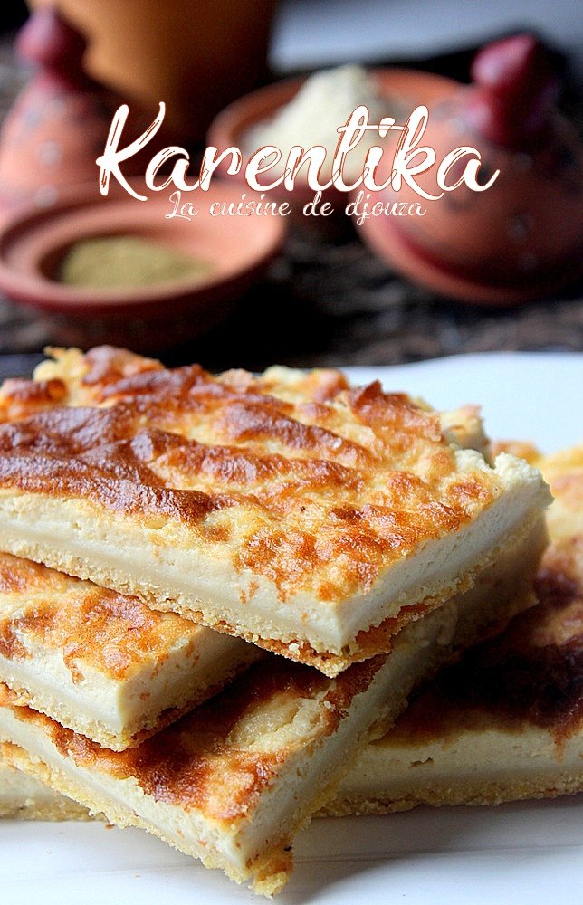 Karantika, flan salé oranais à la farine de pois chiche