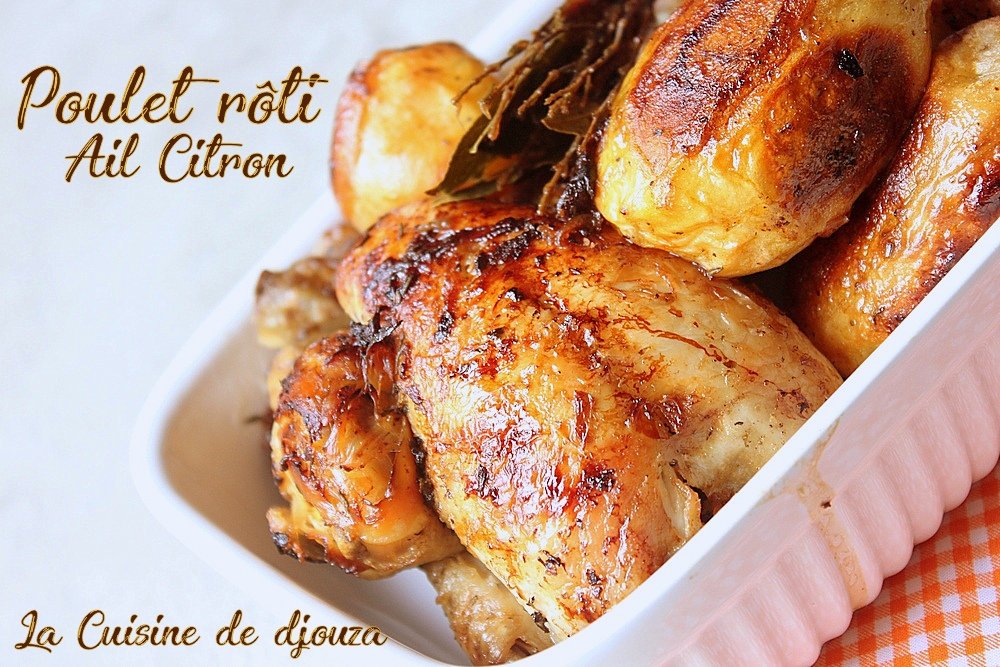 Coquelet rôti ail et citron