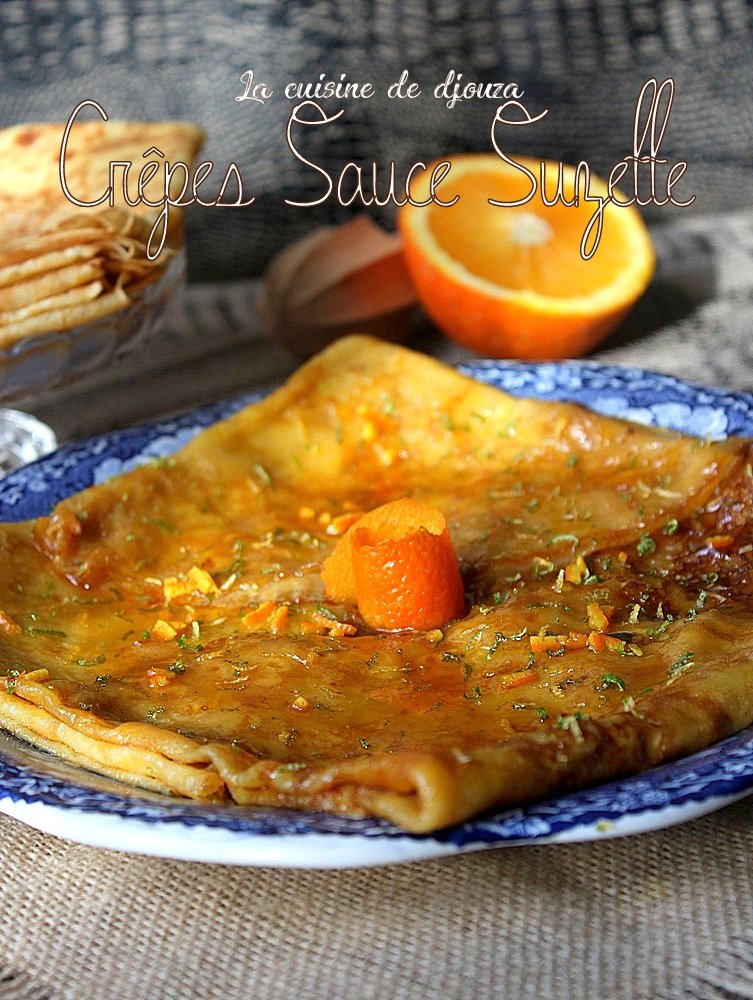 Crêpes sauce suzette sans alcool