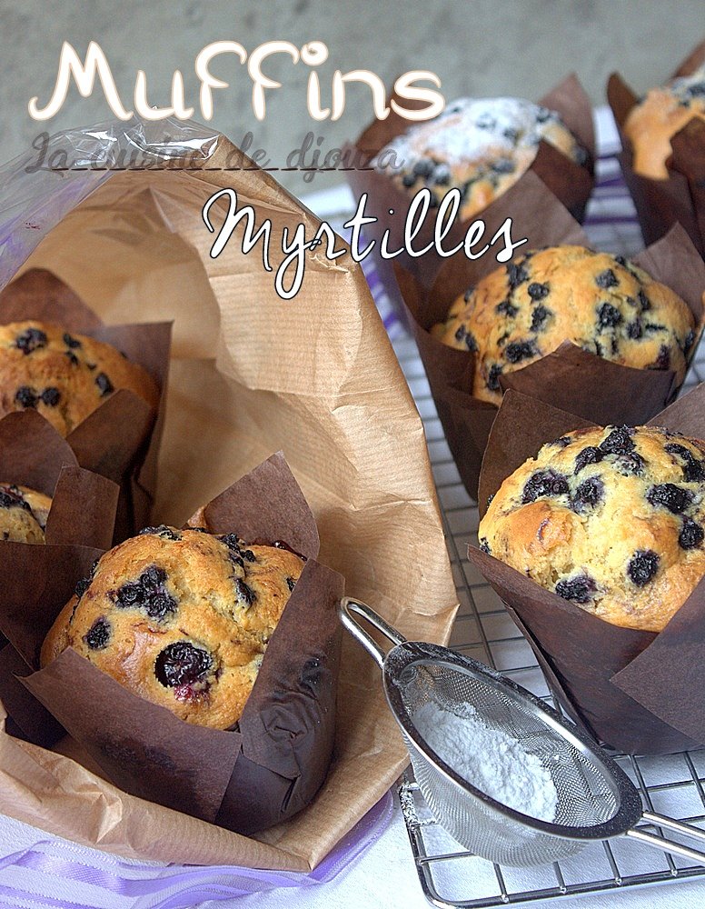 Myffins aux myrtilles hyper moelleux