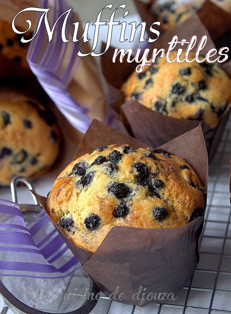 Myffins aux myrtilles hyper moelleux