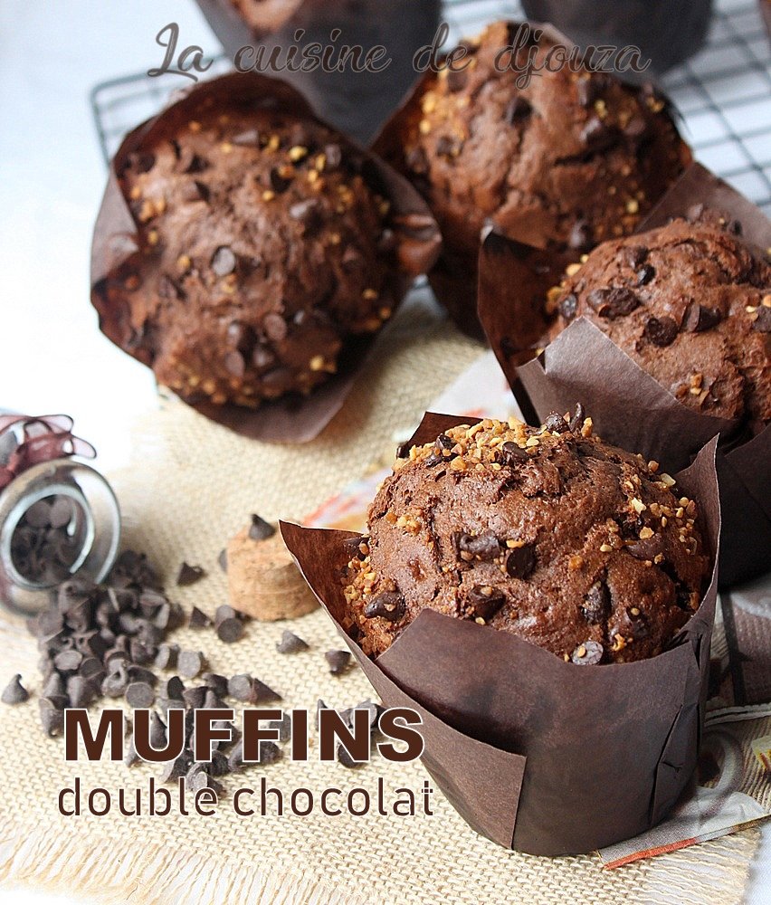 Muffins double chocolat moelleux