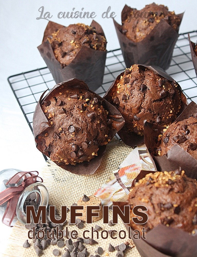 Muffins double chocolat moelleux