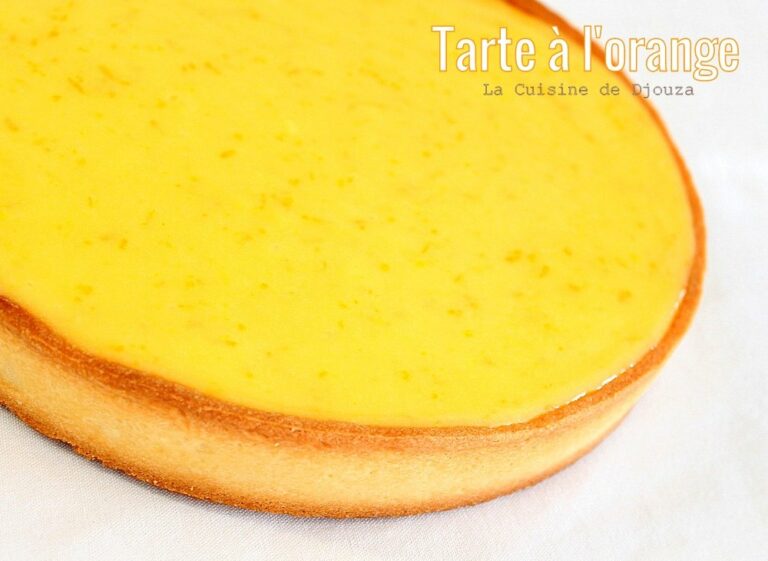 délicieuse tarte crémeuse à l'orange