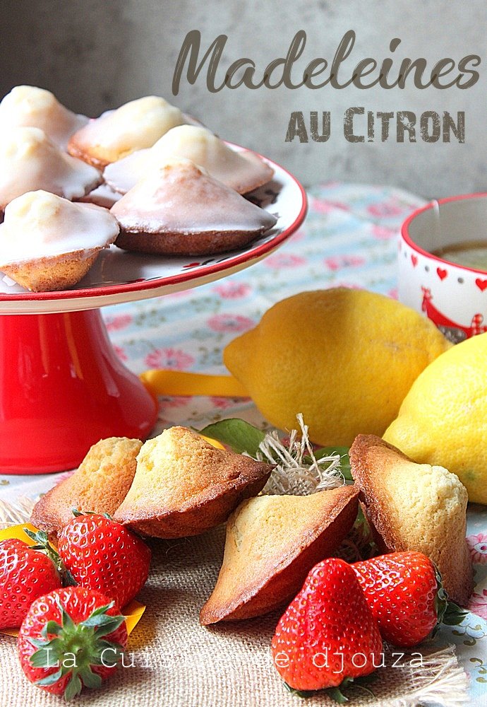 délicieuses madeleines au citron avec sa bosse