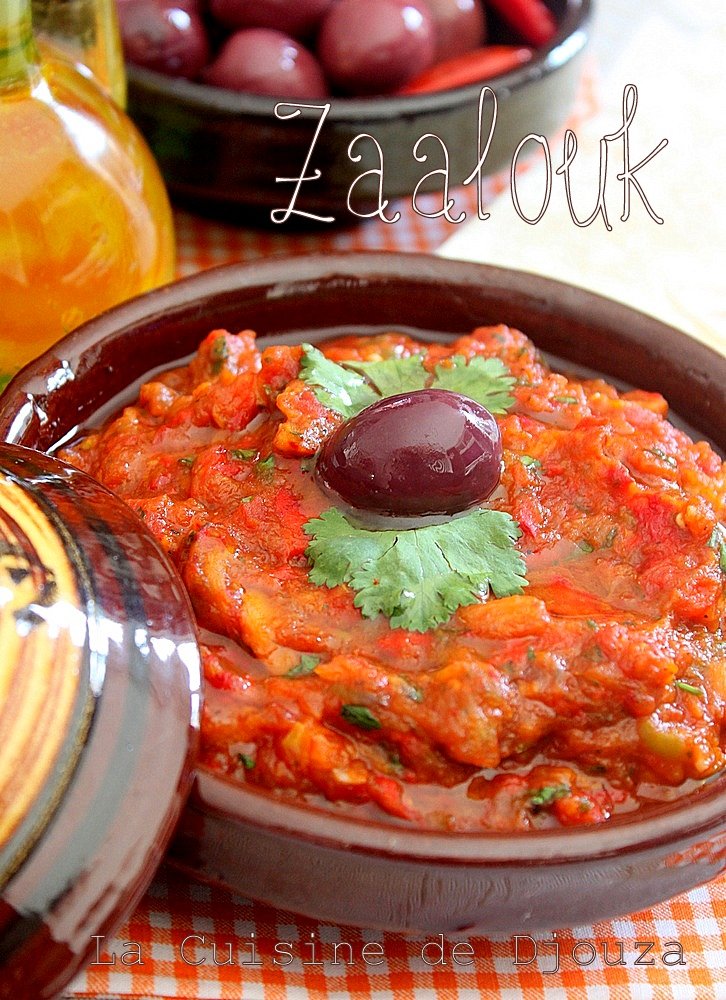 zaalouk salade d'aubergines marocaine