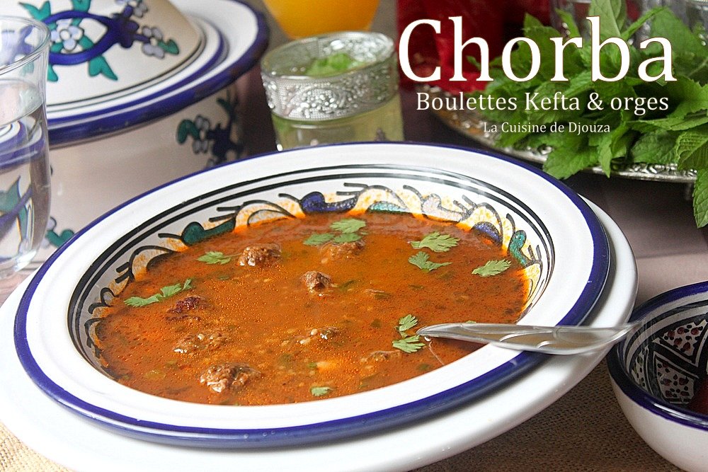 Soupe algérienne rapide (kefta & orges)