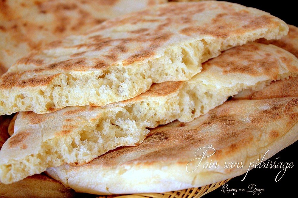 pain arabe maison matloua sans pétrissage