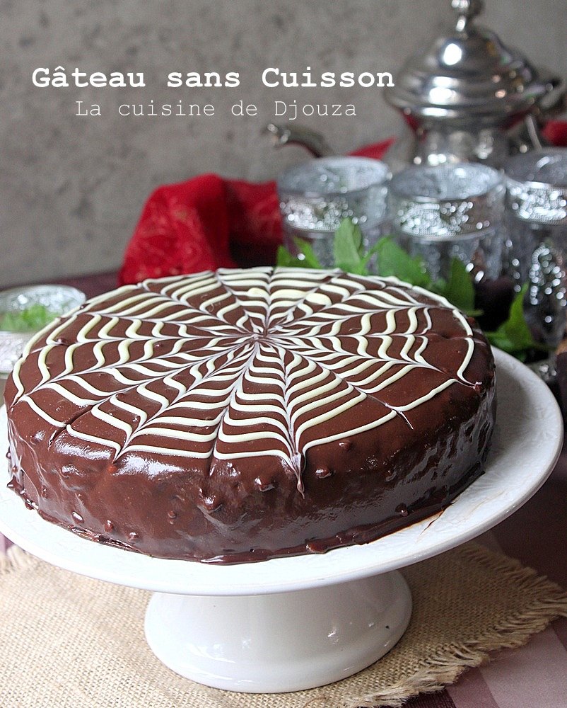 Gâteau au chocolat sans cuisson (petit beurre et ganache)