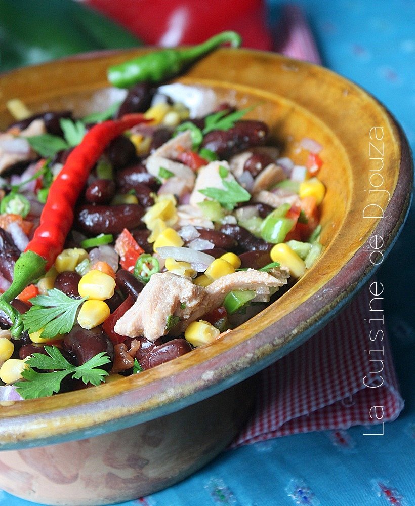 Salade mexicaine aux haricots rouges