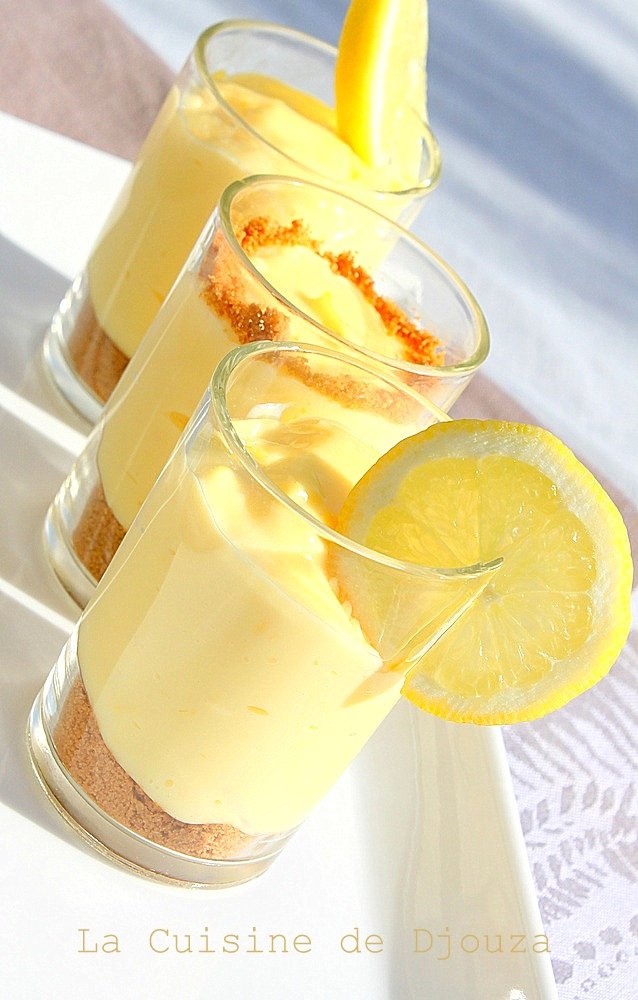 Verrine spéculoos crème citron