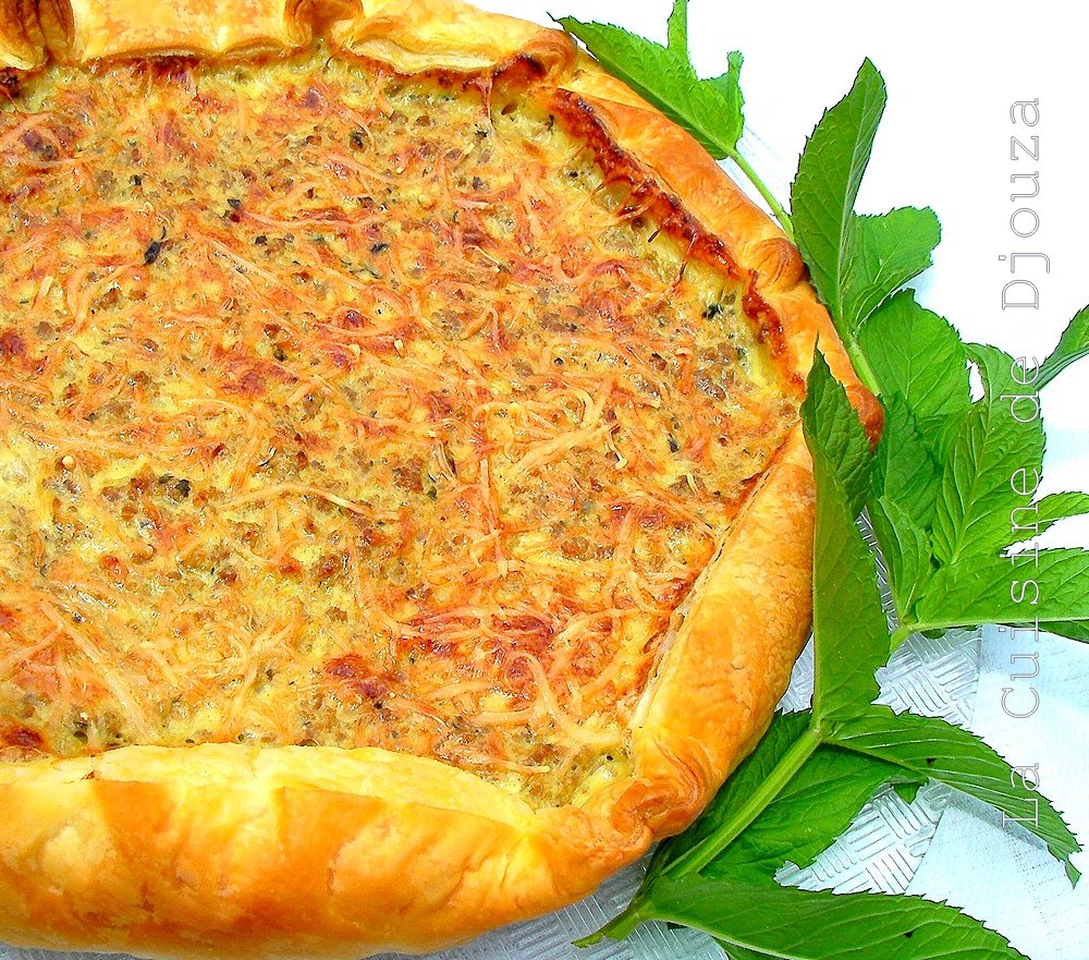 Tarte à la viande hachée et parfumé au massalé