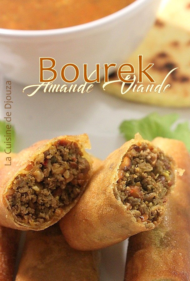 Bourek à la viande hachée et amandes hachées