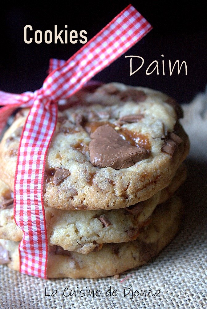 Recette de cookies daim caramel