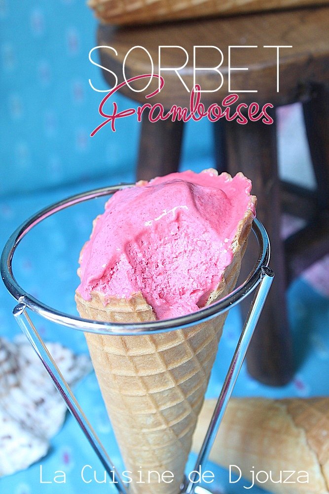 sorbets framboises sans sorbetière