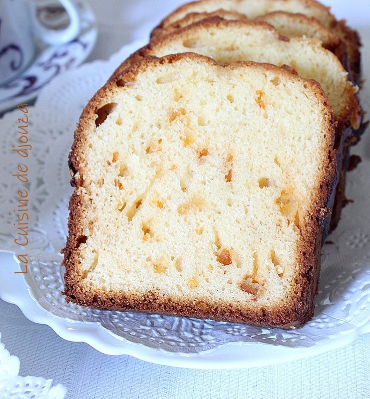 cake aux écorces d'oranges confites