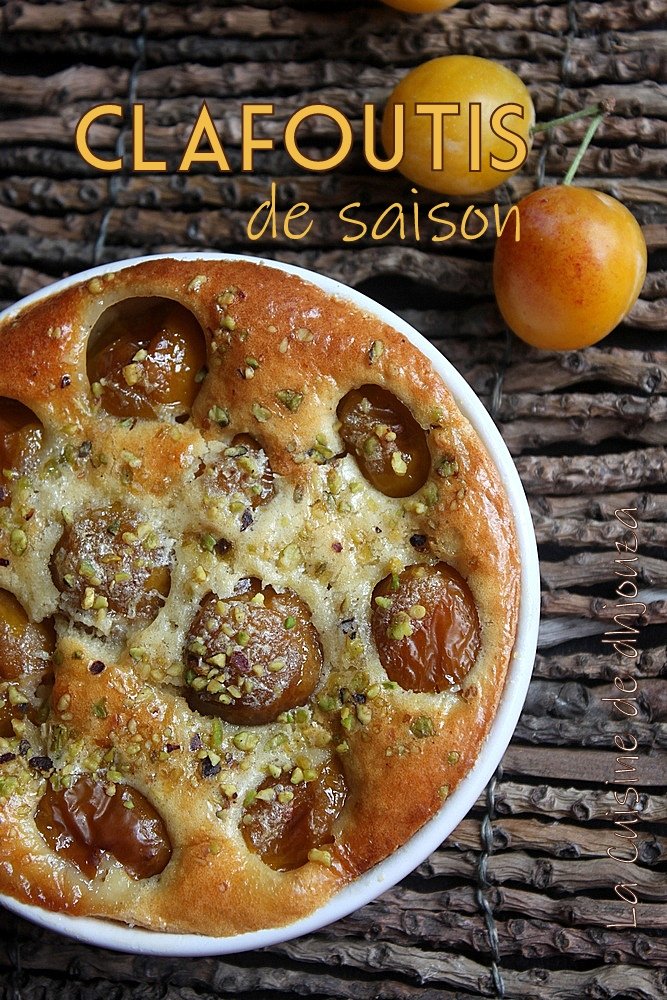 Clafoutis de saison aux mirabelles