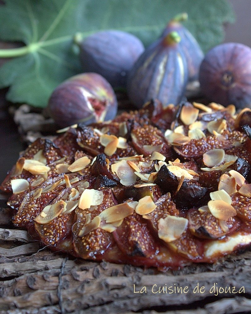 Tarte fine aux figues violettes du jardin