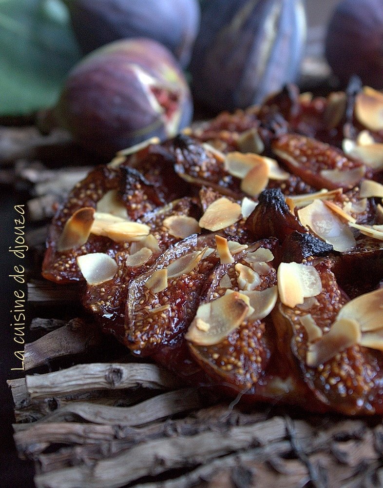 tarte fine aux figues fraîches violettes