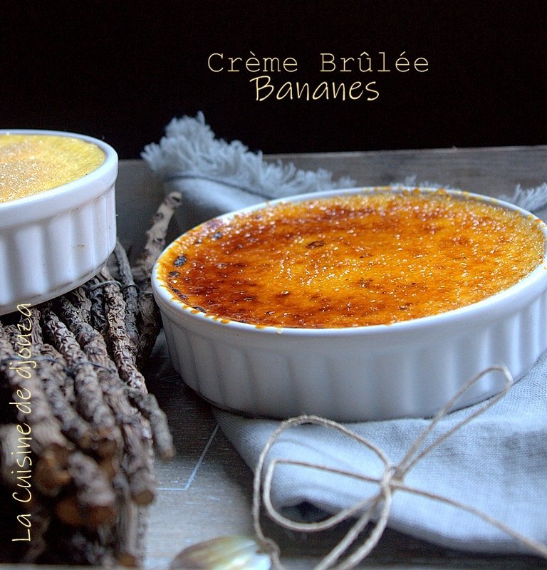 Crème brûlée à la compotée de bananes