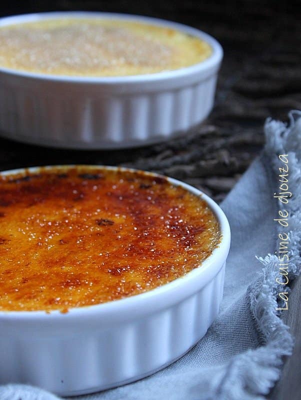 Crème brûlée à la compotée de bananes