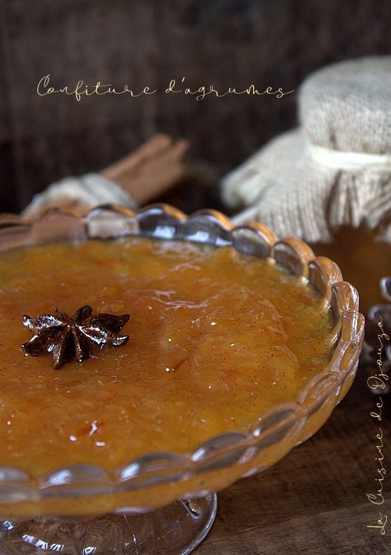 Confiture d'agrumes aux épices de Noel