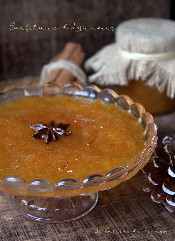 Confiture d'agrumes aux épices de Noël