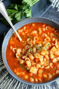 Minestrone soupe de pates