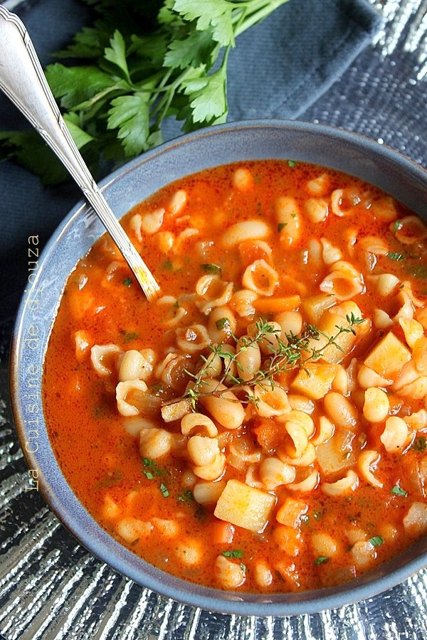 soupe de pates et légumes