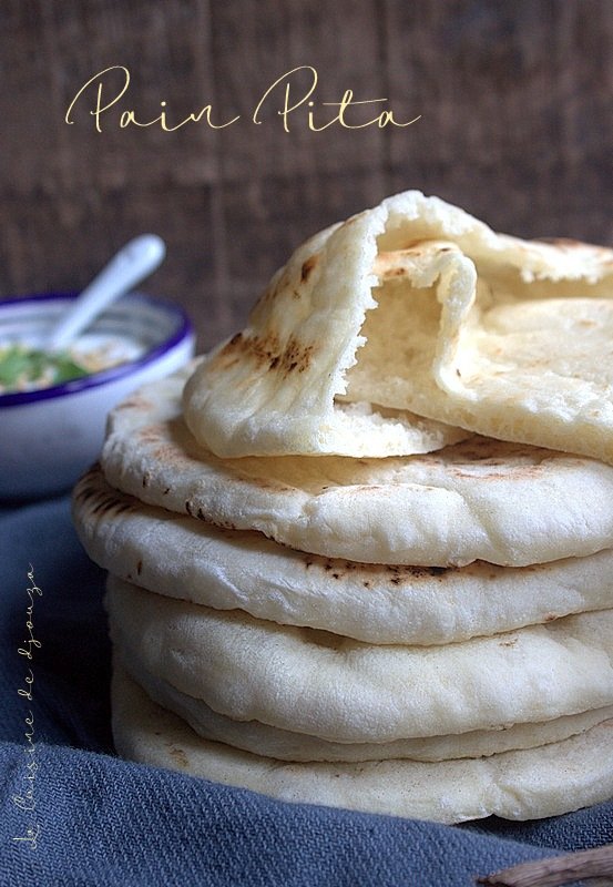 Pain pita à la poêle (pain libanais)