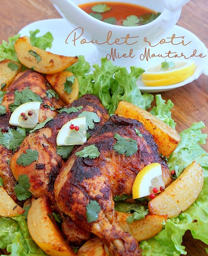 Recette cuisses de poulet au four (miel et moutarde)