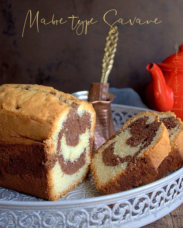 Cake marbré cacao trop facile au chocolat