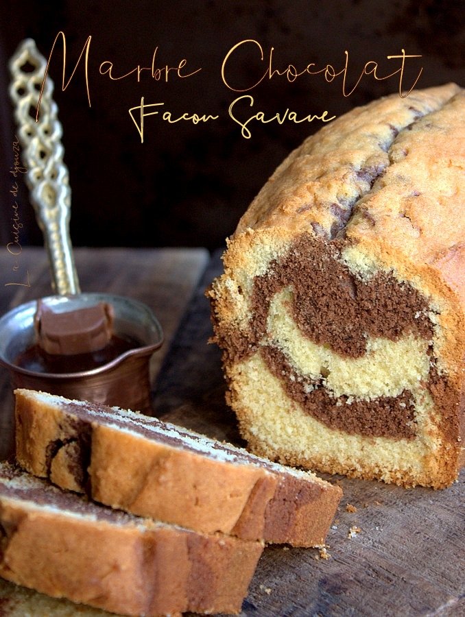 Cake marbré trop facile au chocolat