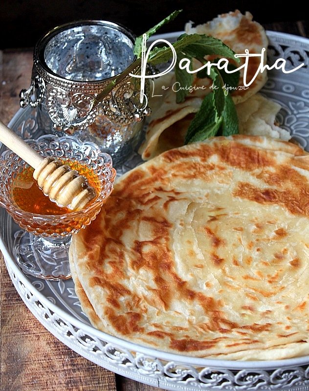 Recette des parathas natures feuilletés