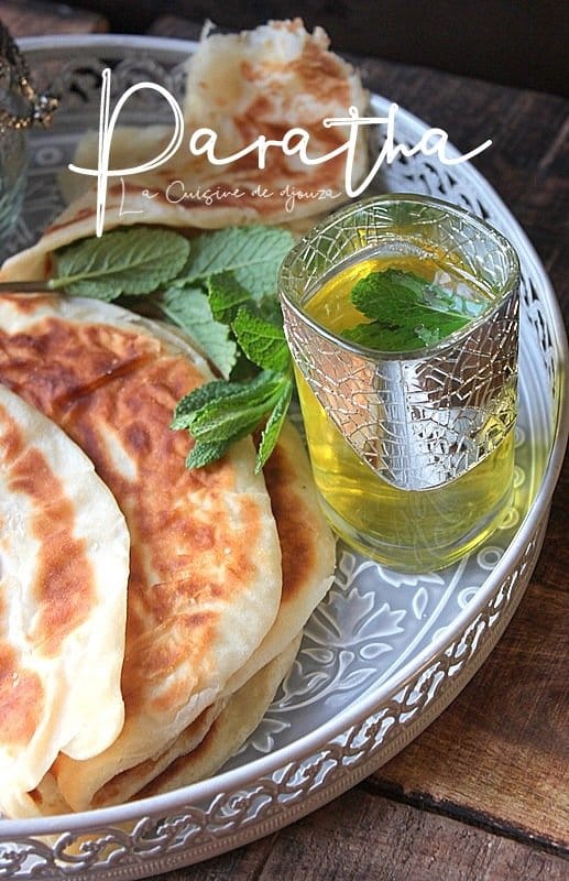 Recette des parathas natures feuilletés