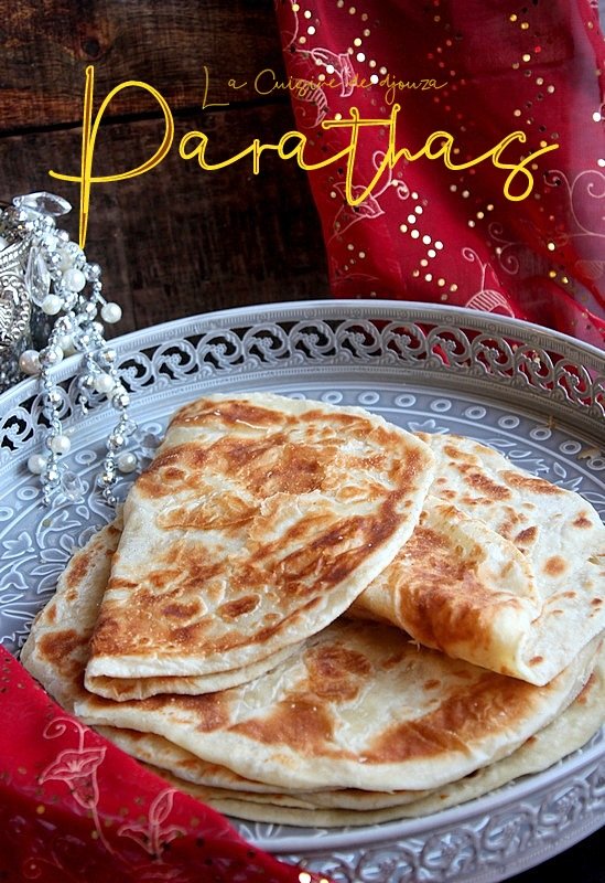 Recette des parathas natures feuilletés