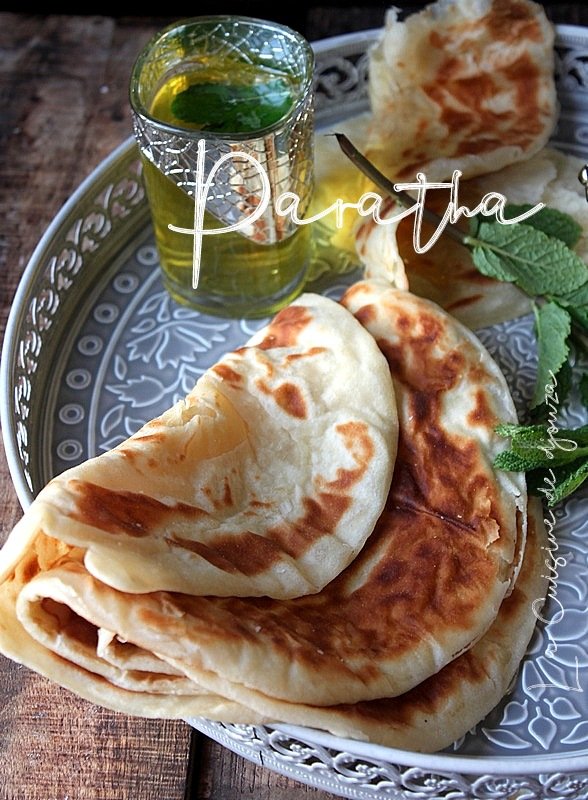 Recette des parathas natures feuilletés