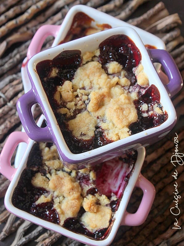 Crumble de fruits rouges surgelés