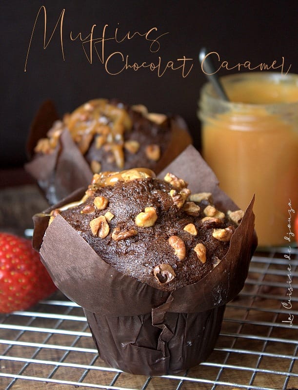 Muffins chocolat caramel beurre salé