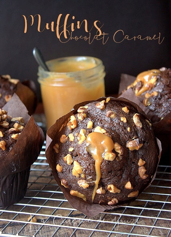 Muffins chocolat caramel beurre salé