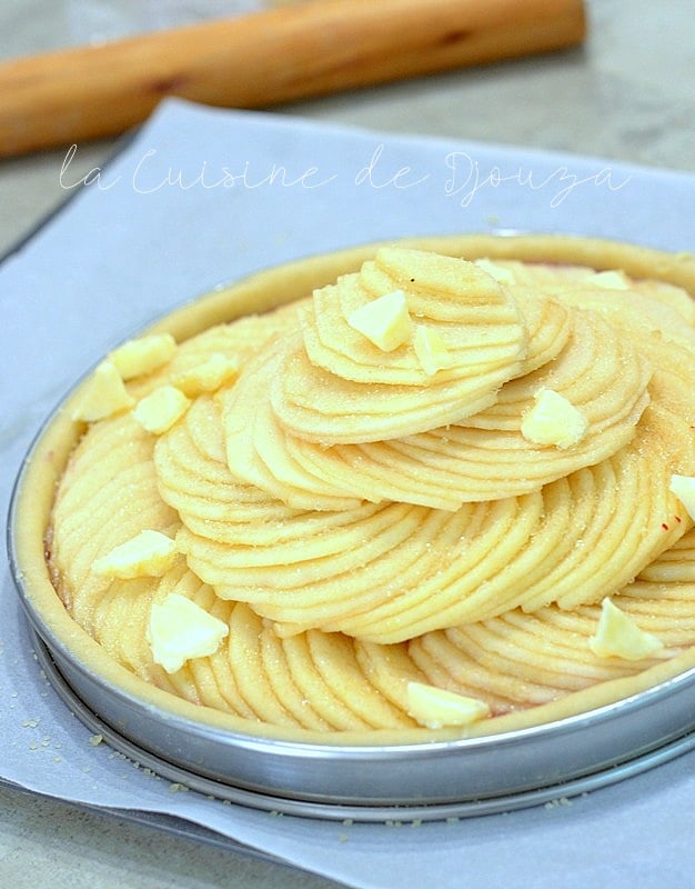 Tarte aux pommes en rosace du CAP patisserie