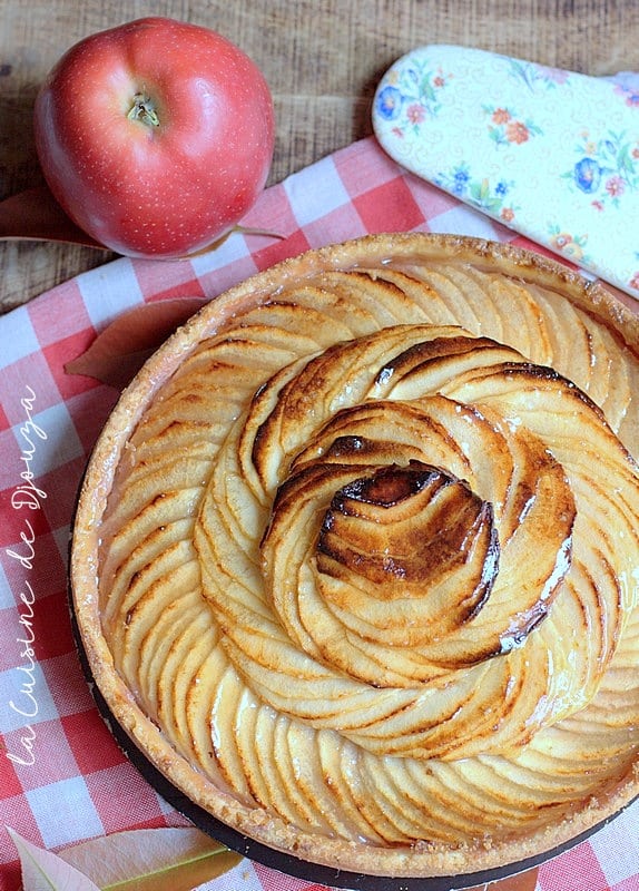 Tarte aux pommes en rosace du CAP patisserie