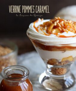 Verrines gourmandes pommes caramel