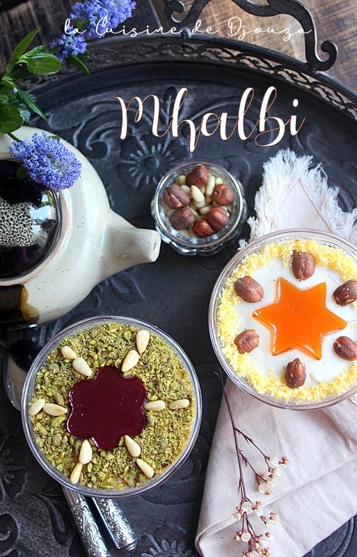 Mhalbi algerien, creme dessert à la farine de riz