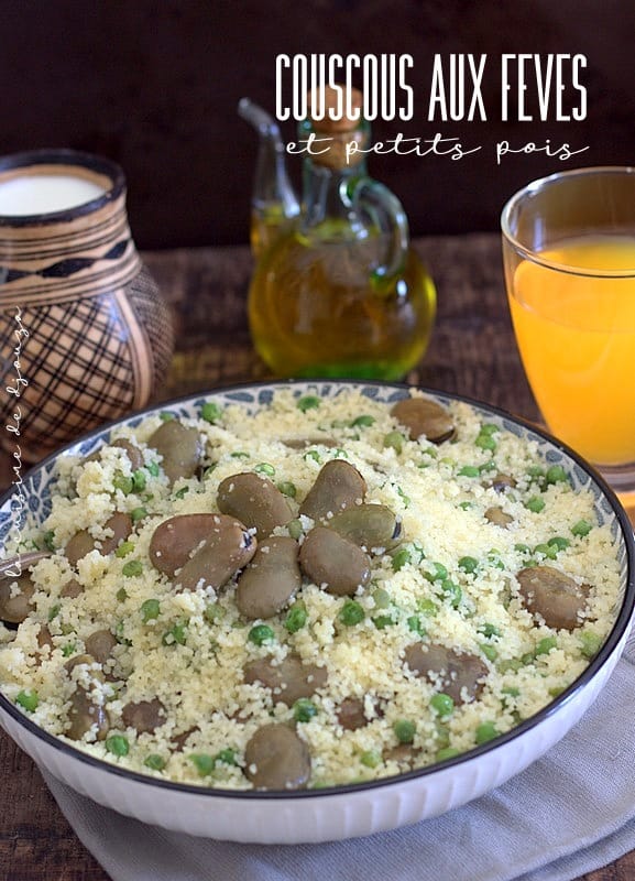 couscous aux feves et petits pois