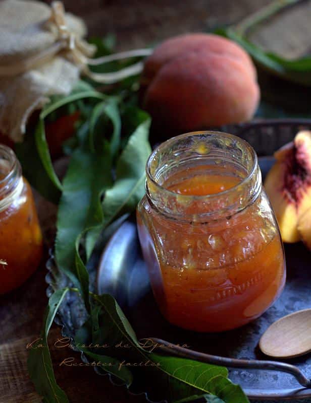 Confiture de peche jaunes et vanille facile