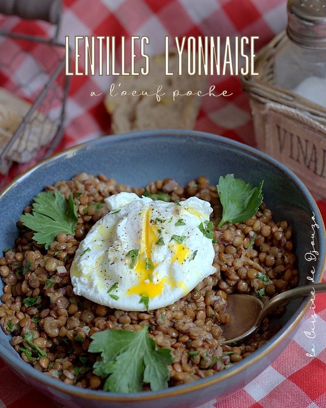 Salade de lentilles lyonnaise