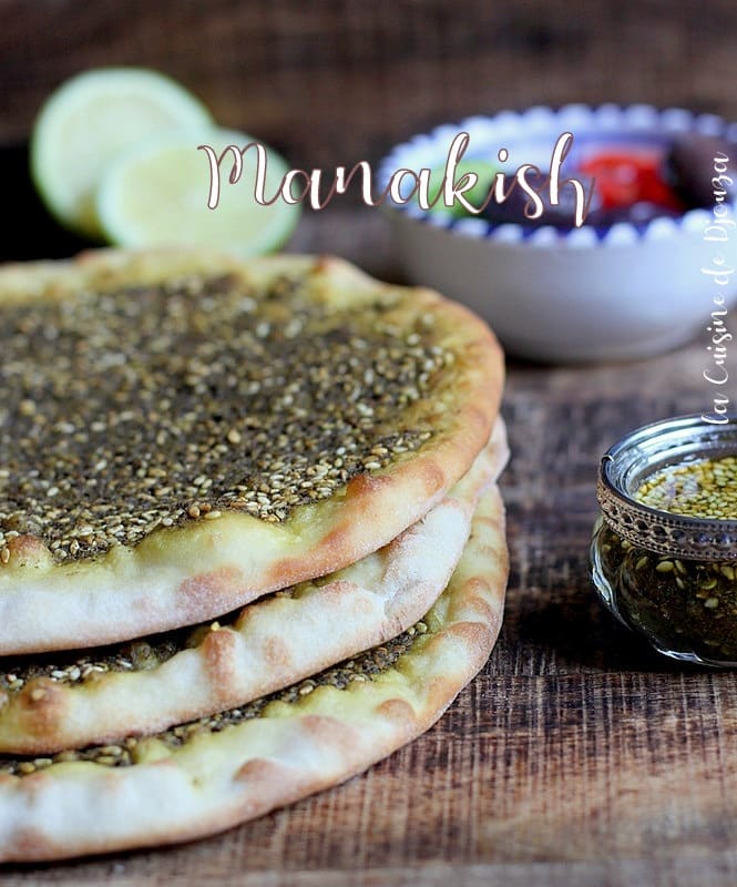 Man'ouché, pizza libanaise au zaatar